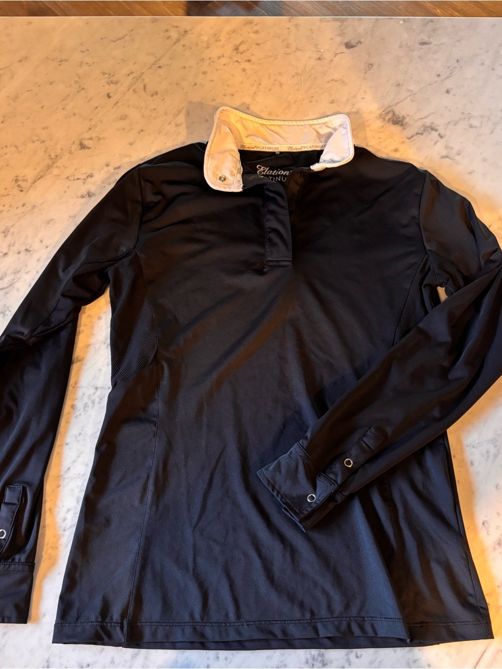 Elation platinum black show shirt